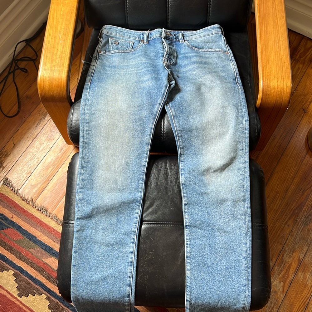 SCOTCH & SODA RALSTON W33 L32 BLUE SLIM TAPERED MEN'S JEANS Amsterdams Blauw